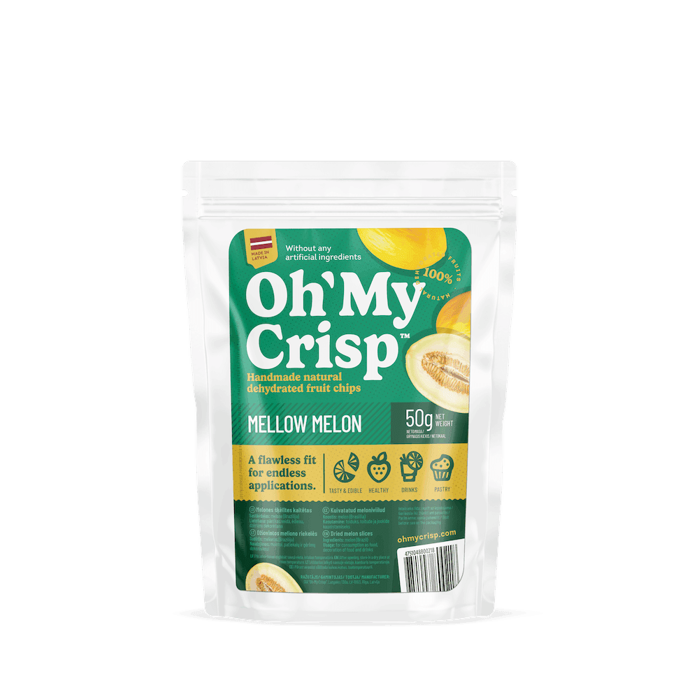 Dried melon chips