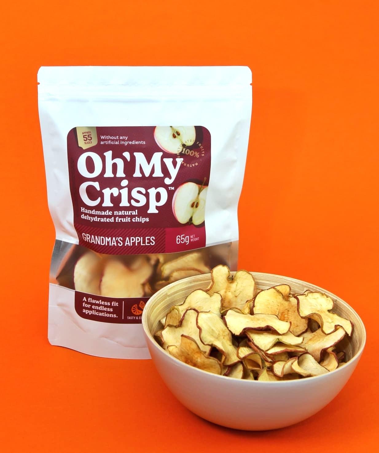 Dried apple chips