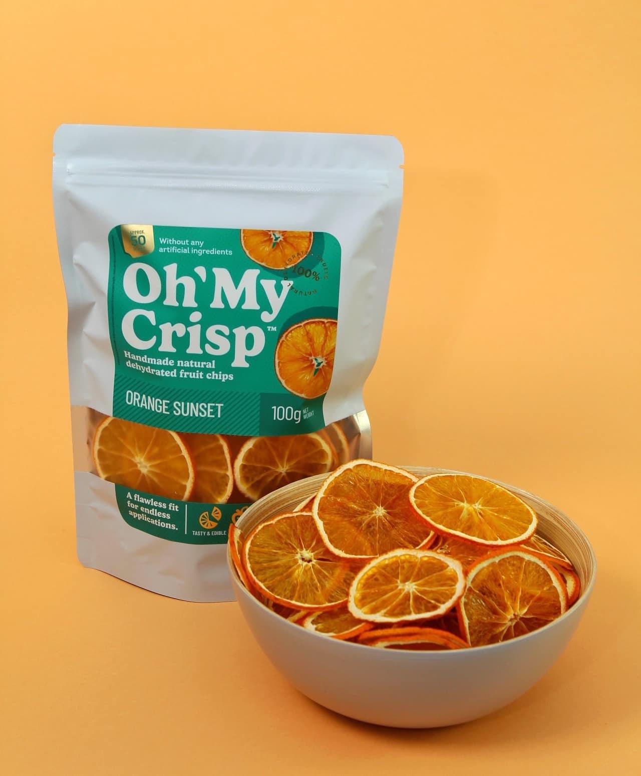 Dried orange chips