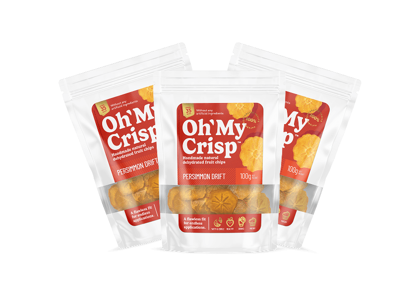 Dried persimmon chips